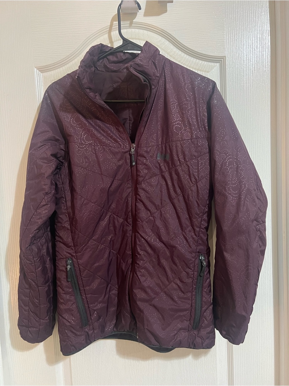 Helly Hansen purple lightweight spring jacket. Good condition size Large.